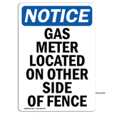 Gas Meter Located On Other Side Of Fence
