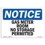 Gas Meter Room No Storage Permitted