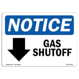 Gas Shutoff [Down Arrow]