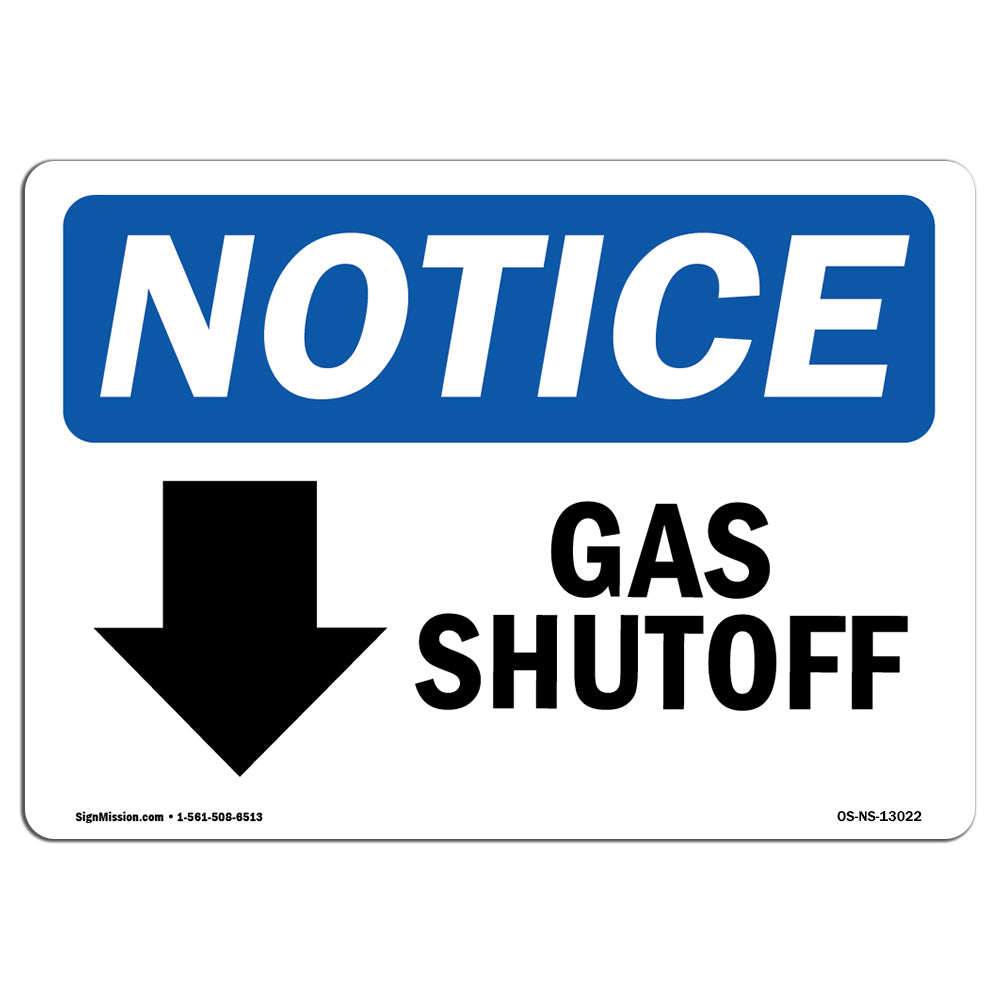 Gas Shutoff [Down Arrow]