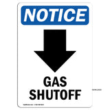 Gas Shutoff [Down Arrow]
