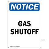 Gas Shutoff Sign