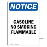 Gasoline No Smoking Flammable