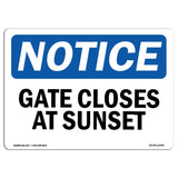 Gate Closes At Sunset