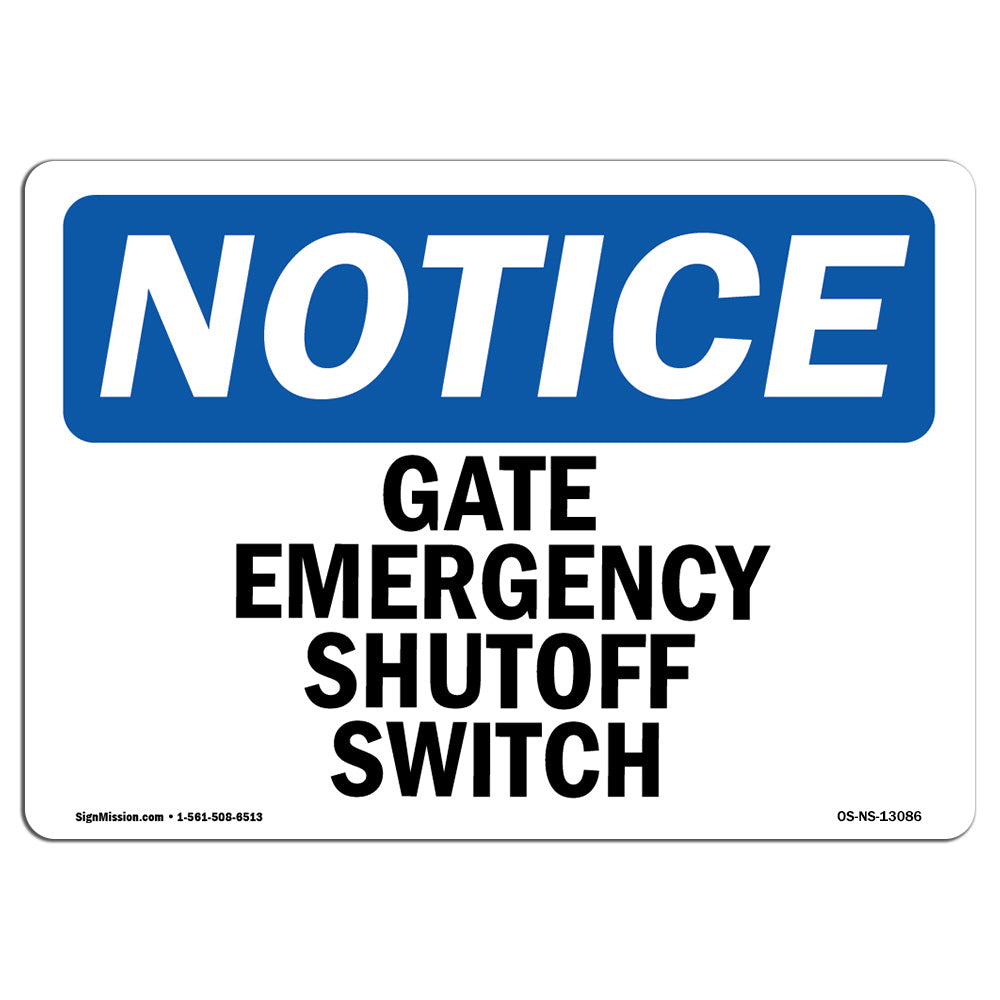 Gate Emergency Shutoff Switch