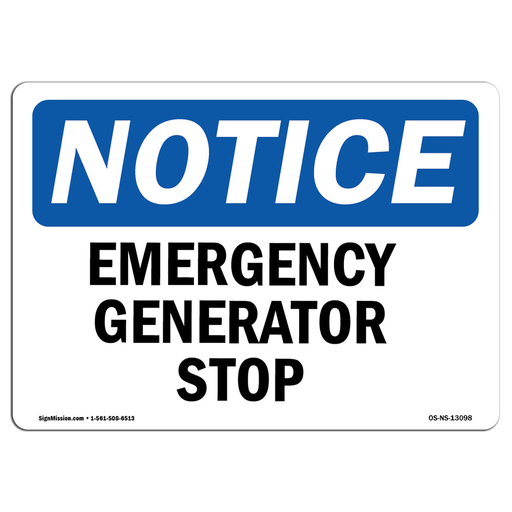 Generator Emergency Stop