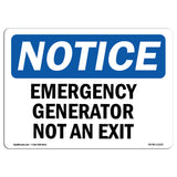 Generator Yard Not An Exit