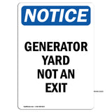 Generator Yard Not An Exit
