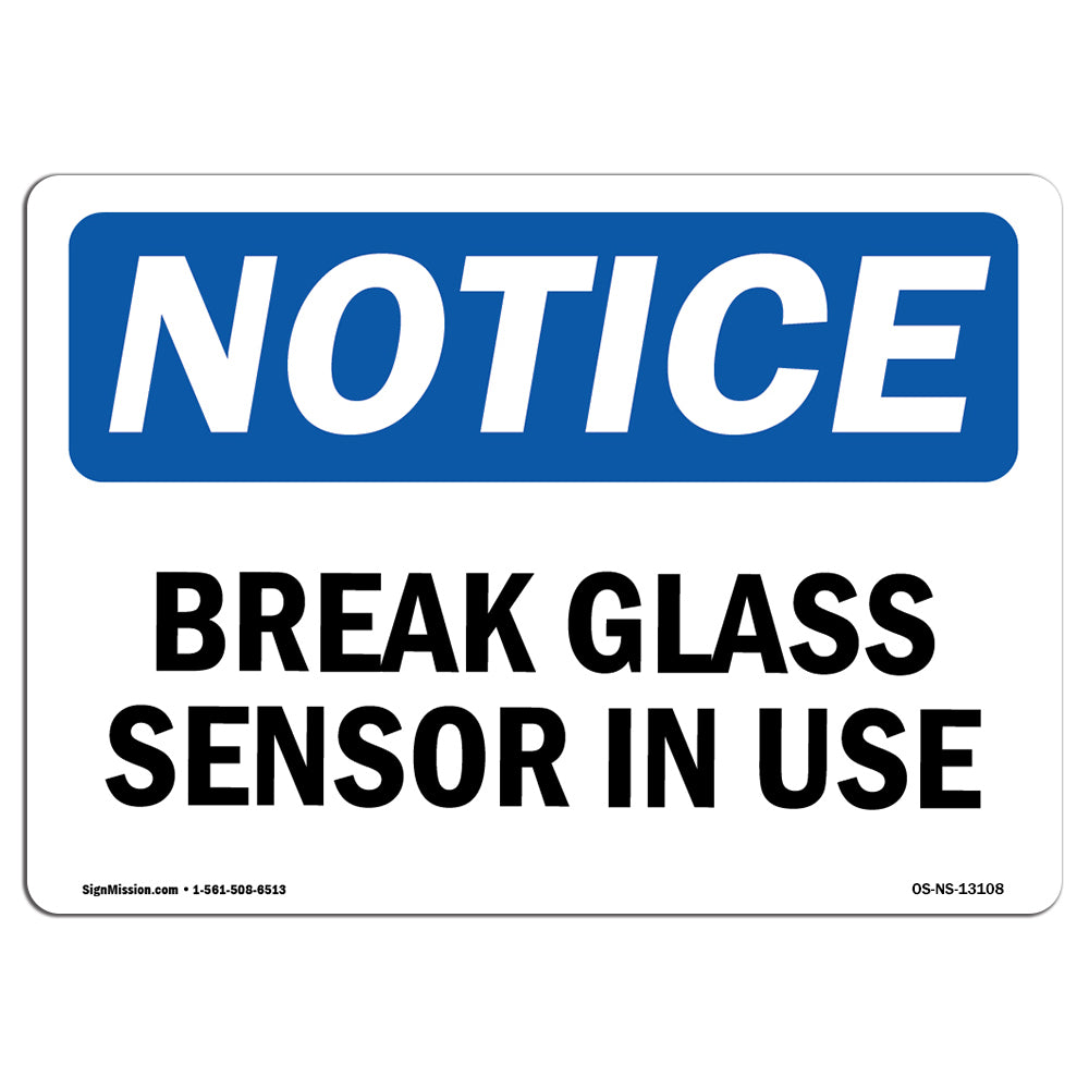 Glass Break Sensor In Use