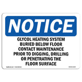 Glycol Heating System Buried Below Floor