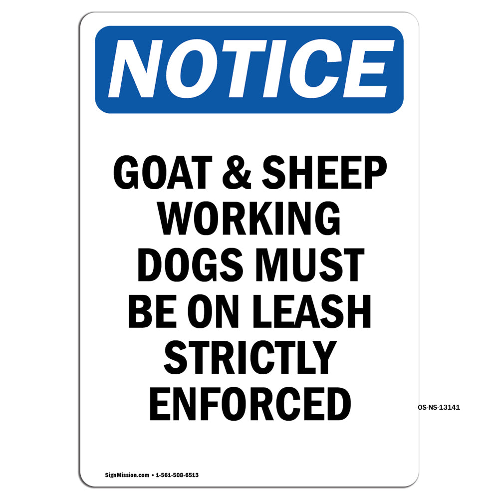 Goat & Sheep Working Dogs Must Be On Leash