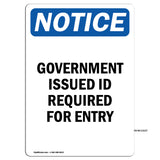 Government Issued ID Required For Entry