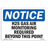 H2S Gas Air Monitoring Required Beyond This Point