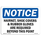 Hairnet, Shoe Covers & Rubber Gloves Are