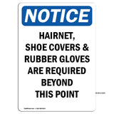 Hairnet, Shoe Covers & Rubber Gloves Are