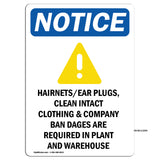 HairnetsEar Plugs, Clean Intact