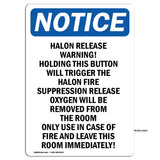 Halon Release Warning Holding This Button