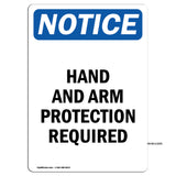 Hand And Arm Protection Required
