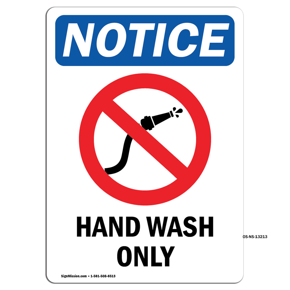 Hand Wash Only