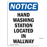 Hand Washing Station Located In Hallway