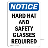 Hard Hat And Safety Glasses Required