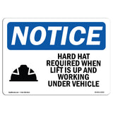 Hard Hat Required When Lift