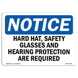 Hard Hat, Safety Glasses And Hearing Protection