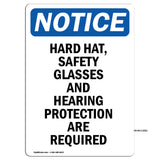 Hard Hat, Safety Glasses And Hearing Protection