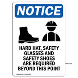 Hard Hat, Safety Glasses And