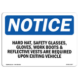 Hard Hat, Safety Glasses, Gloves,