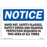 Hard Hat, Safety Glasses, Safety Shoes And