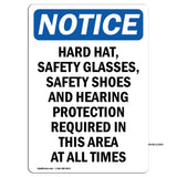 Hard Hat, Safety Glasses, Safety Shoes And
