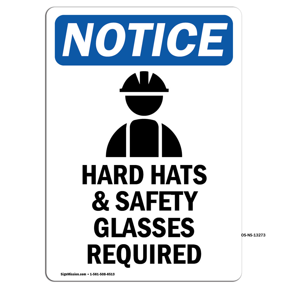 Hard Hats & Safety Glasses Required