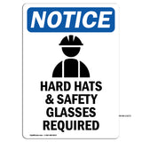 Hard Hats & Safety Glasses Required