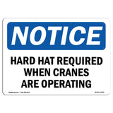 Hard Hats Required When Cranes Are Operating