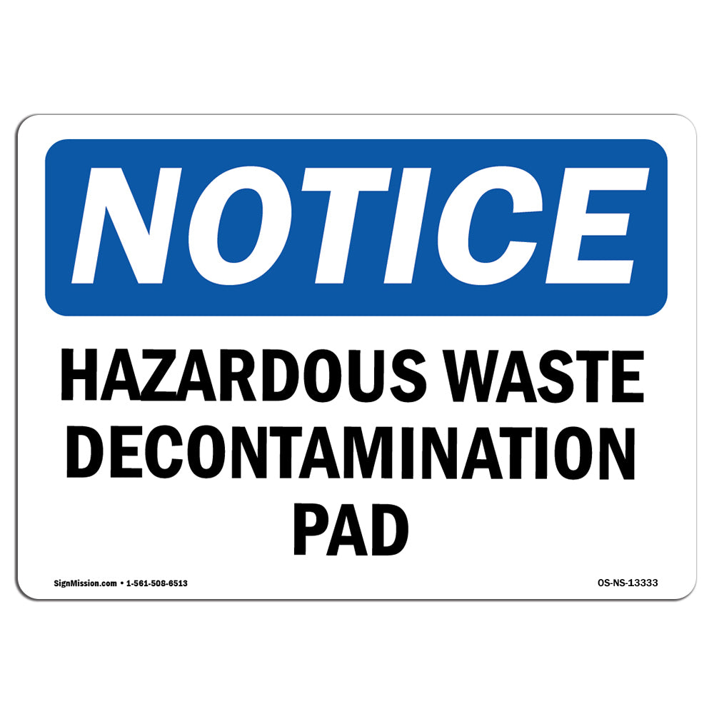 Hazardous Waste Decontamination Pad