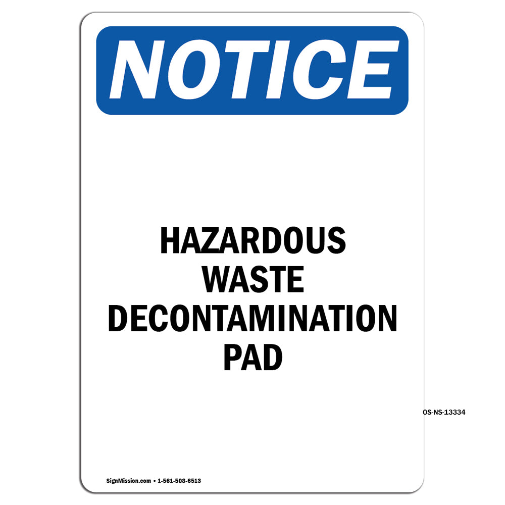 Hazardous Waste Decontamination Pad