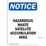 Hazardous Waste Satellite Accumulation Area Sign