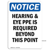 Hearing & Eye PPE Is Required Beyond This Point