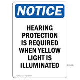 Hearing Protection Is Required When Yellow
