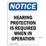 Hearing Protection Is Required Sign