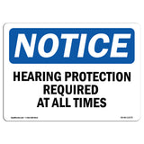 Hearing Protection Required At All Times