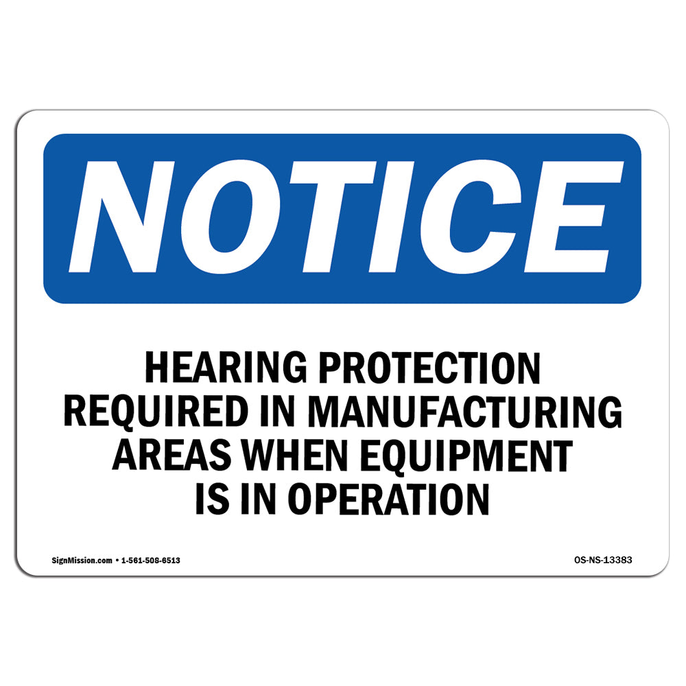 Hearing Protection Required In Manufacturing