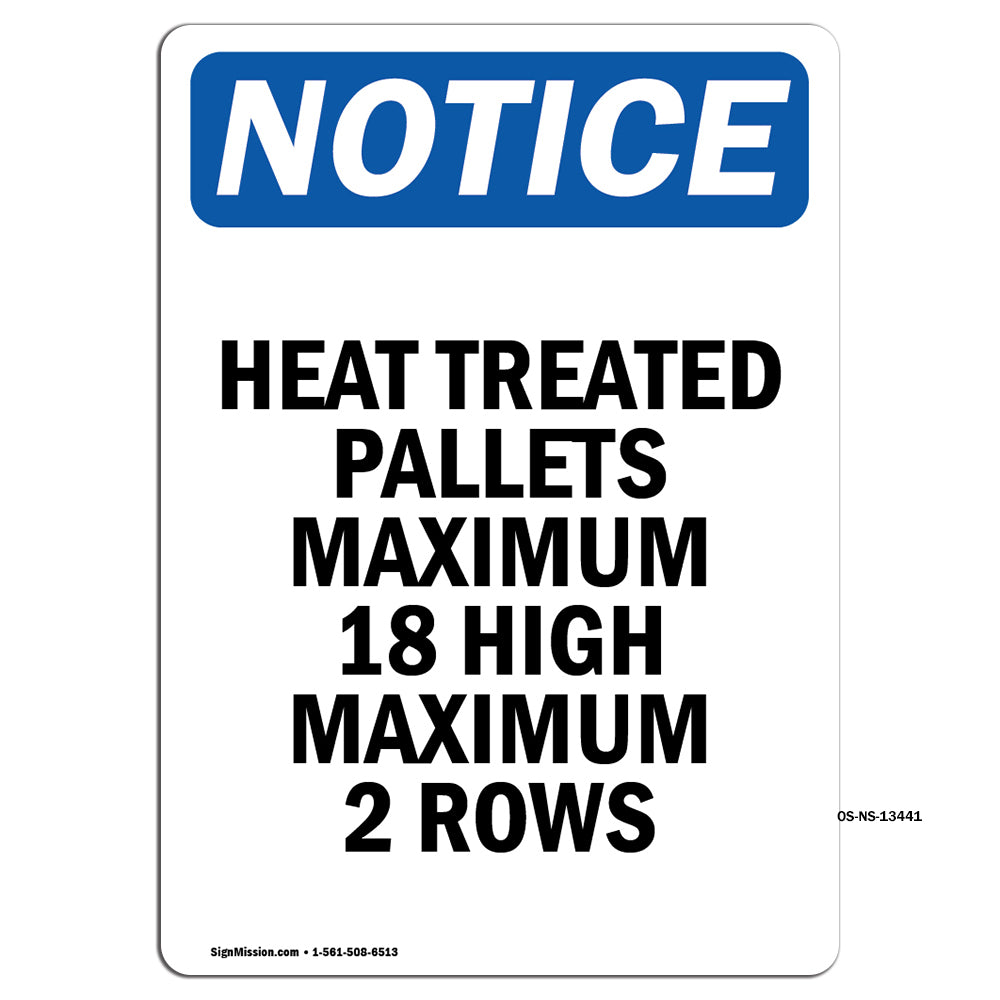 Heat Treated Pallets Maximum 18 High Maximum