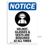 Helmet, Glasses &
