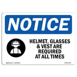 Helmet, Glasses &