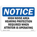 High Noise Area Hearing Protection Required
