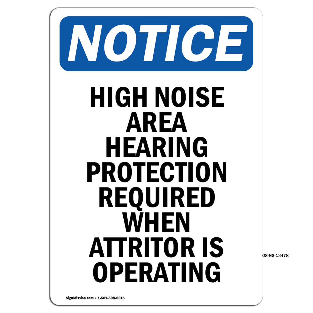 High Noise Area Hearing Protection Required