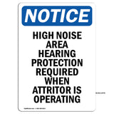 High Noise Area Hearing Protection Required