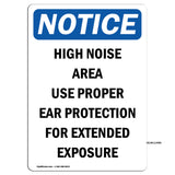 High Noise Area Use Proper Ear Protection